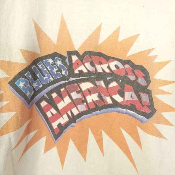 BB King Blues Festival Baseball Jersey Shirt Vintage 90s Cat Made In USA Mens - Picture 4 of 6